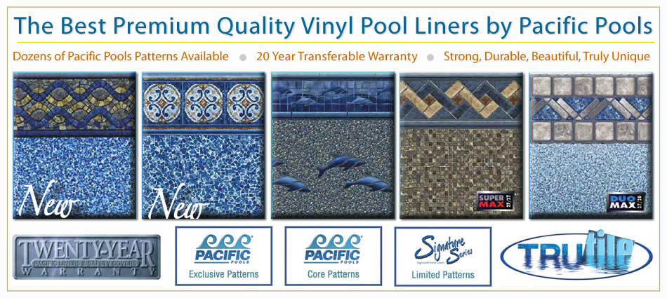 The best, cheap pacific pools vinyl liner replacement liners in Tampa FL.